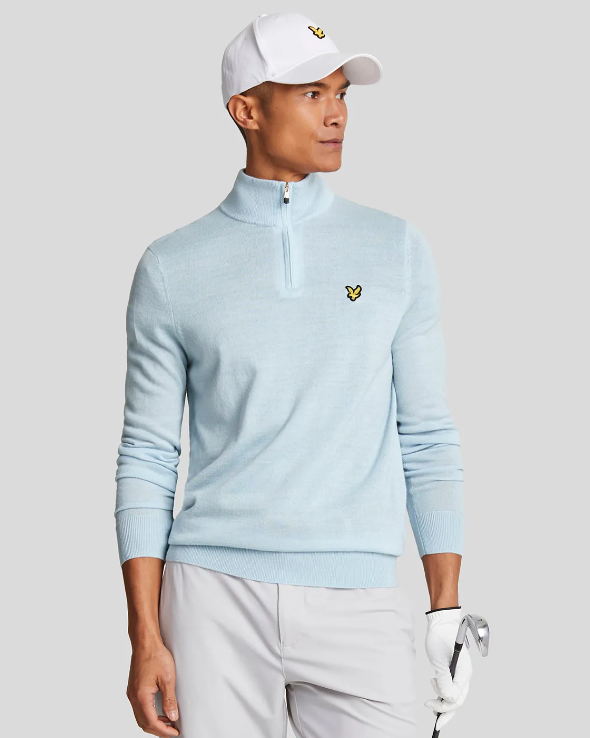 golf__zip_merino_pullover_0-1.webp Lyle & Scott Golf<Golf 1/4 Zip Merino Pullover ClubBlue