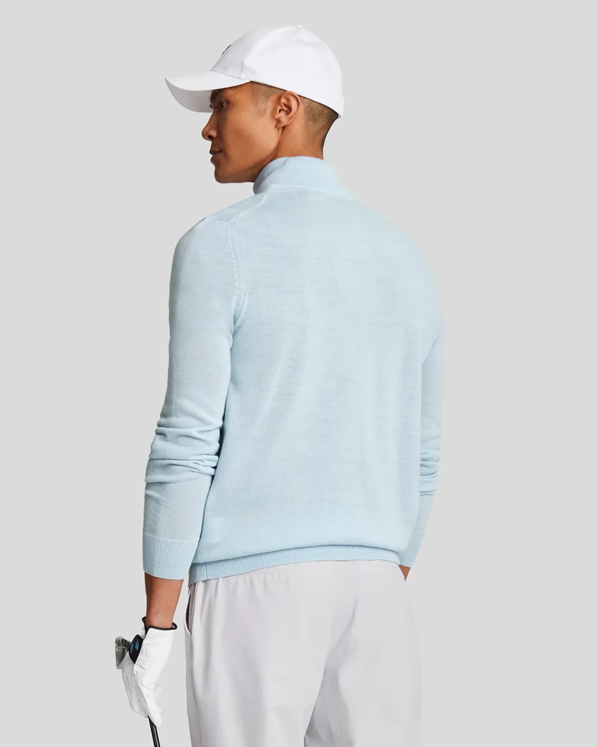 golf__zip_merino_pullover_2-1.webp Lyle & Scott Golf<Golf 1/4 Zip Merino Pullover ClubBlue