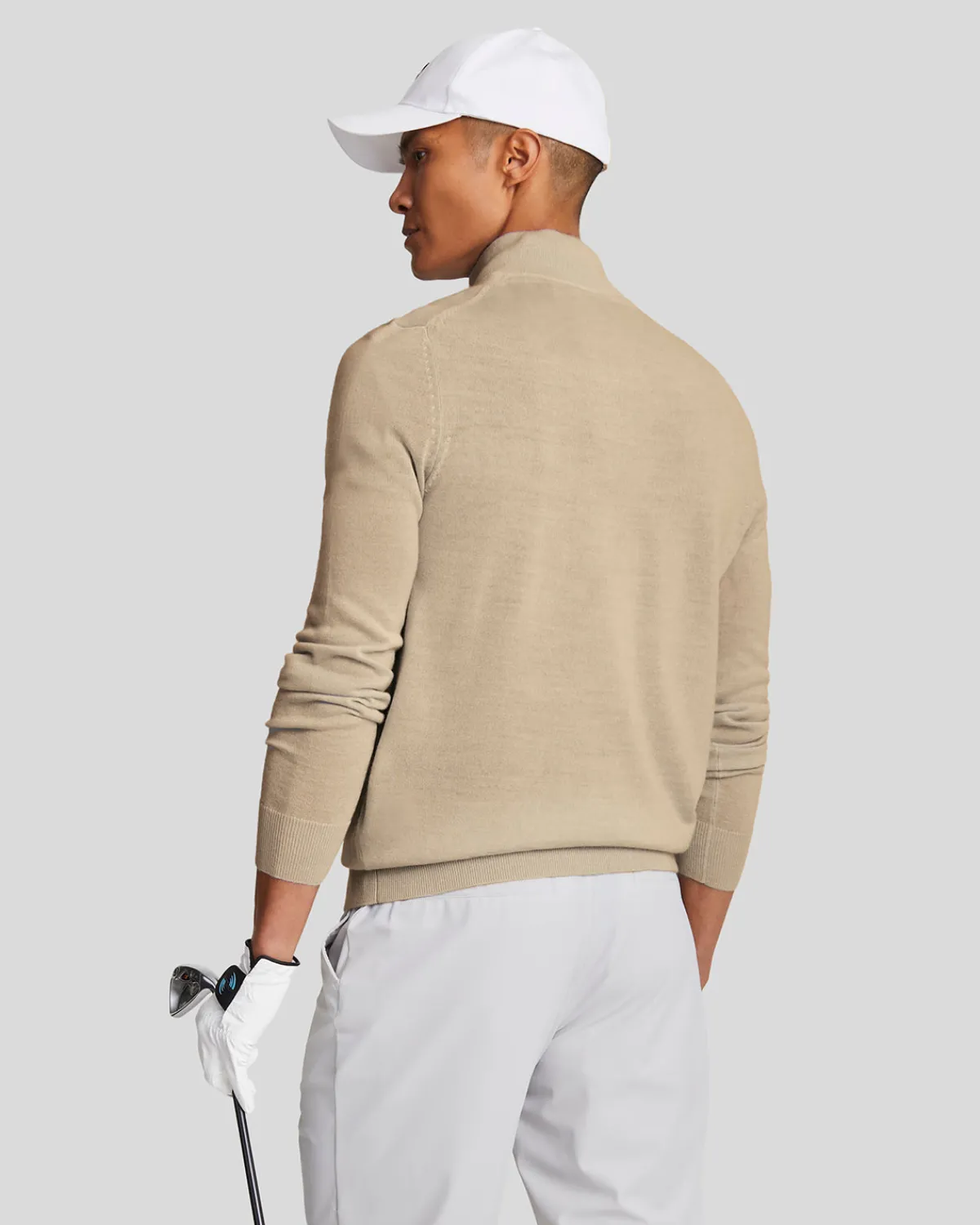 golf__zip_merino_pullover_2-2.webp Lyle & Scott Golf | Pullover & Strickwaren<Golf 1/4 Zip Merino Pullover Safari