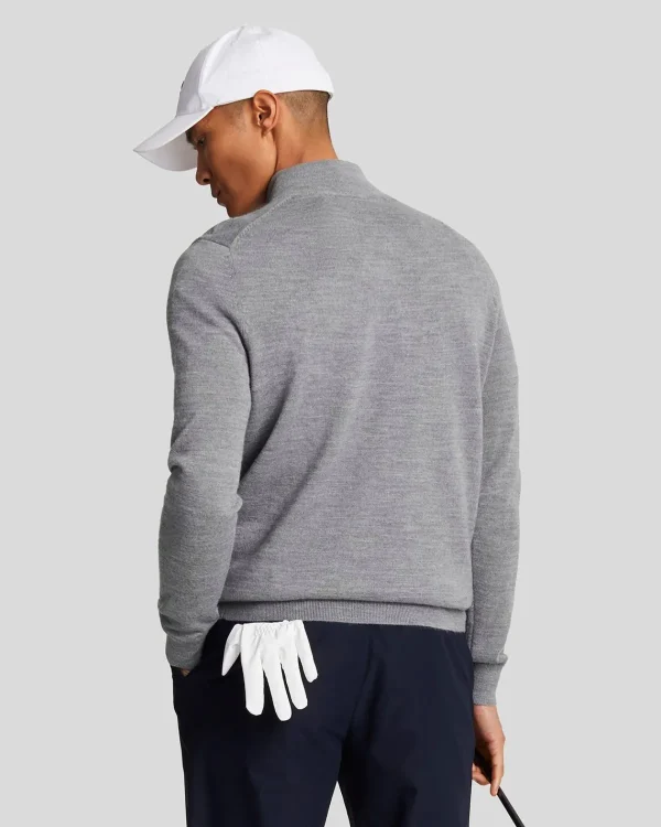 Lyle & Scott Golf<Golf 1/4 Zip Merino Pullover MidGreyMarl