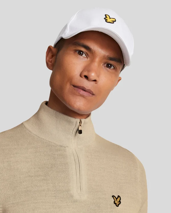 Lyle & Scott Golf | Pullover & Strickwaren<Golf 1/4 Zip Merino Pullover Safari
