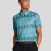 Lyle & Scott Golf | Polohemden<Golf Argyle Polohemd TeeTeal