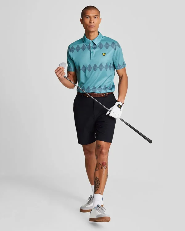 Lyle & Scott Golf | Polohemden<Golf Argyle Polohemd TeeTeal