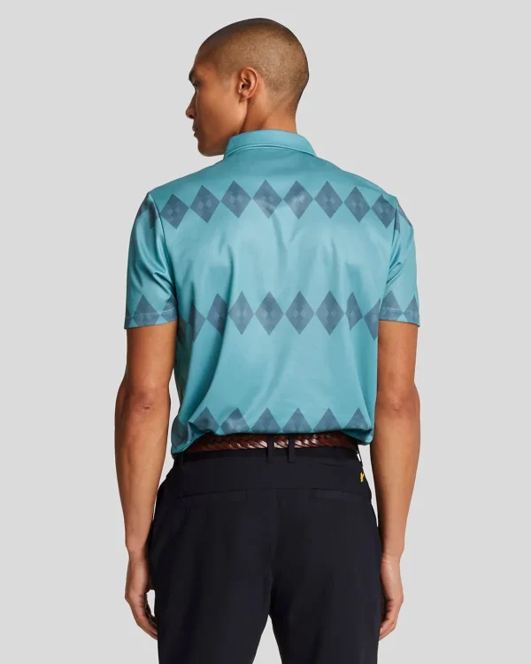 Lyle & Scott Golf | Polohemden<Golf Argyle Polohemd TeeTeal