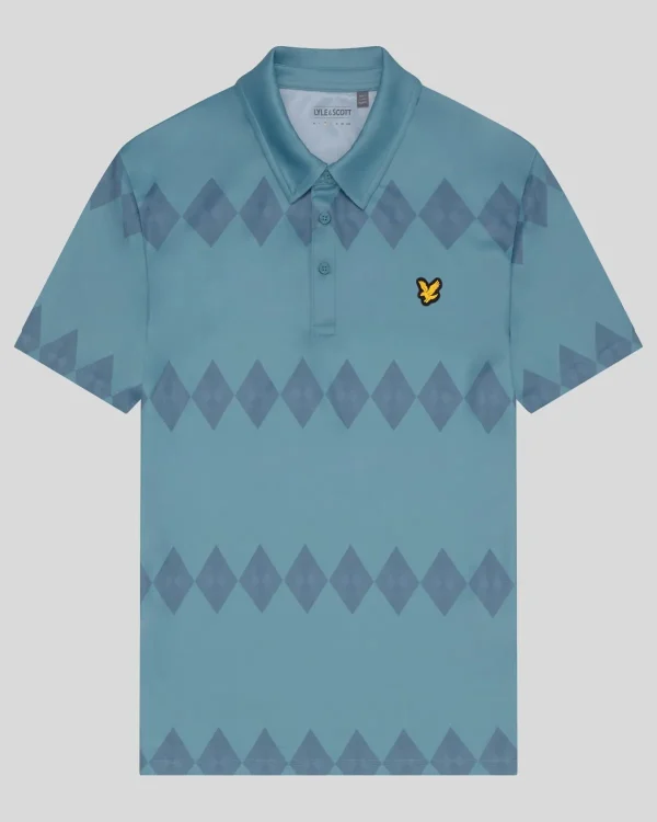 Lyle & Scott Golf | Polohemden<Golf Argyle Polohemd TeeTeal