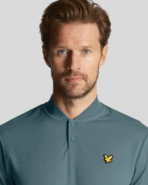 Lyle & Scott Golf | Polohemden<Golf Bomber Polohemd mit Kragen Eisenblau