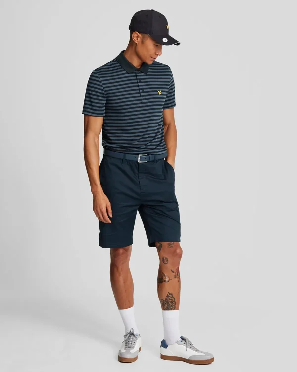 Lyle & Scott Golf | Polohemden<Golf Breitstreifen-Poloshirt DarkNavy/JetBlack