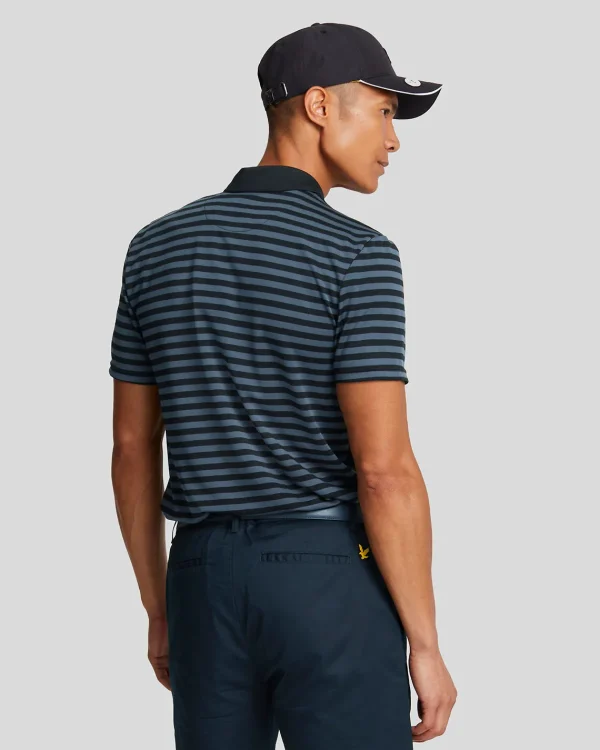 Lyle & Scott Golf | Polohemden<Golf Breitstreifen-Poloshirt DarkNavy/JetBlack