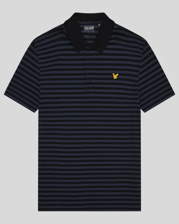 Lyle & Scott Golf | Polohemden<Golf Breitstreifen-Poloshirt DarkNavy/JetBlack