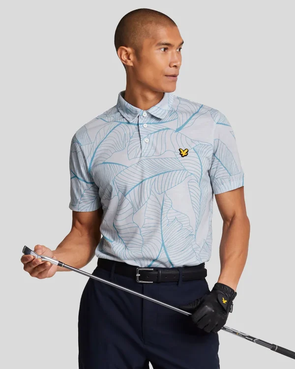 Lyle & Scott Golf | Polohemden<Golf Floral Polohemd Pebble