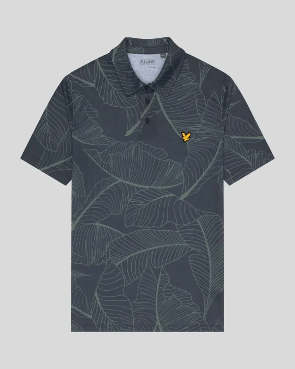 Lyle & Scott Golf | Polohemden<Golf Floral Polohemd DarkNavy