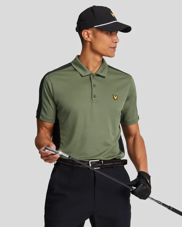 Lyle & Scott Golf | Polohemden<Golf Gestreiftes Polohemd CactusGreen/JetBlack