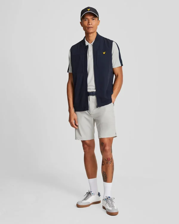 Lyle & Scott Golf | Polohemden<Golf Gestreiftes Polohemd Pebble/DarkNavy