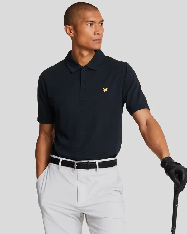 Lyle & Scott Golf | Polohemden<Golf Grid Technisches Poloshirt DarkNavy
