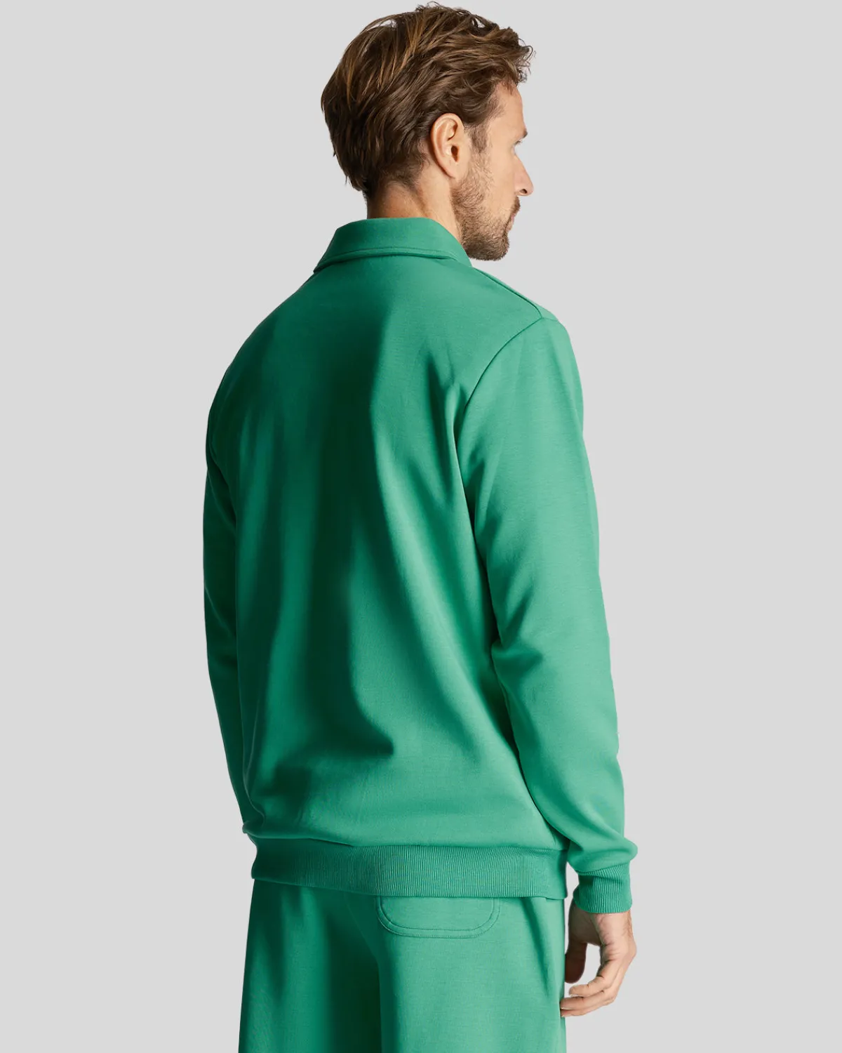 golf_ls_logo__zip_sweatshirt_2.webp Lyle & Scott Golf | Sweatshirts<Golf LS Logo 1/4 Zip Sweatshirt FairwayGreen