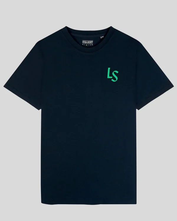 Lyle & Scott Golf | T-shirts<Golf LS Logo T-Shirt DunkleMarine