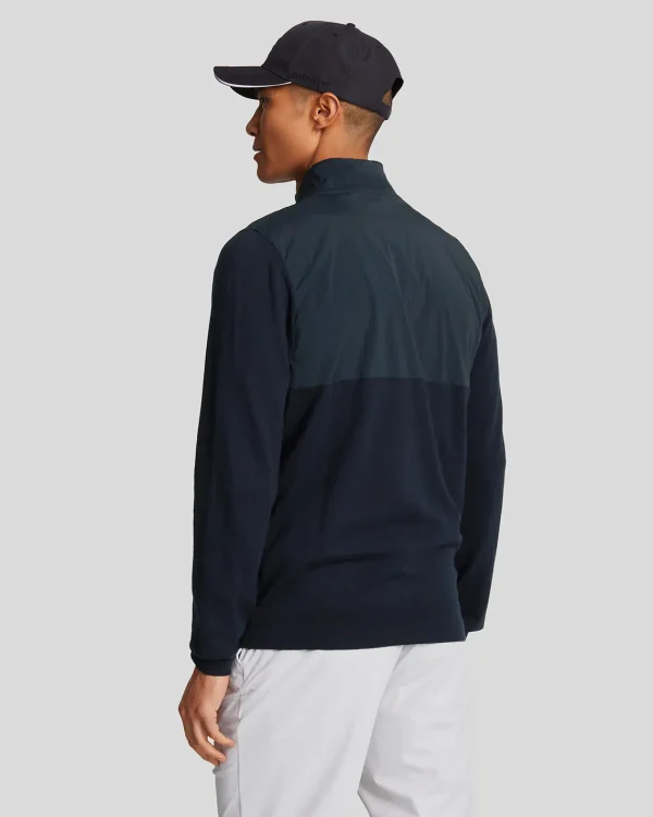 Lyle & Scott Golf | Pullover & Strickwaren<Golf Overlay Full Zip Strick DarkNavy
