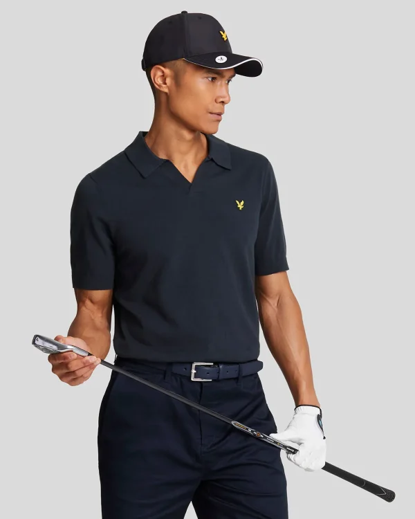 Lyle & Scott Golf | Polohemden<Golf Riviera Polohemd mit Kragen DunkelMarineblau