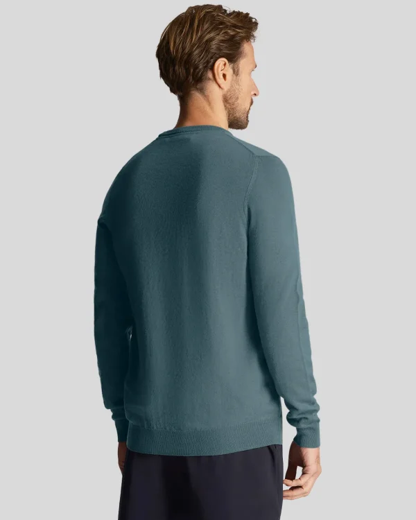 Lyle & Scott Golf | Pullover & Strickwaren<Golf Rundhals-Pullover Eisenblau