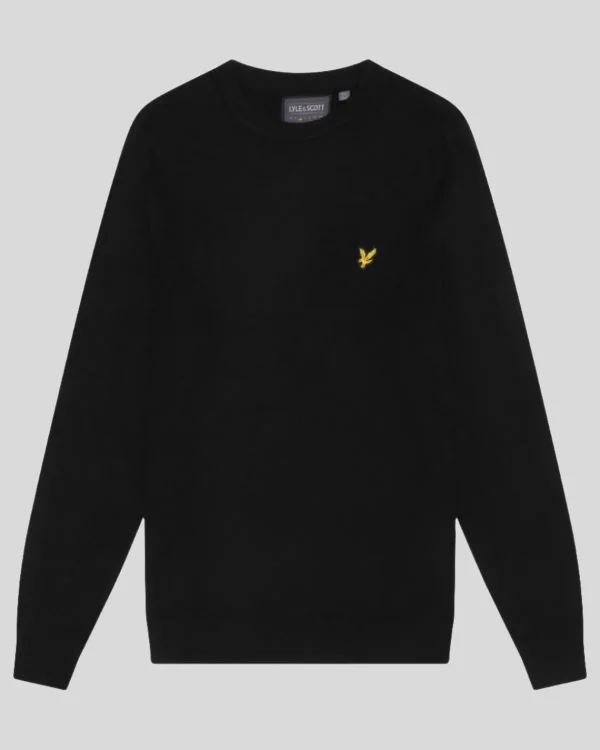 Lyle & Scott Golf | Pullover & Strickwaren<Golf Rundhals-Pullover Pechschwarz