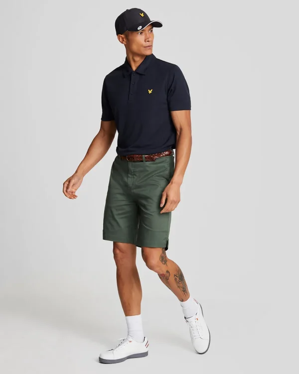 Lyle & Scott Golf | Kurze Hosen<Golf Stretch Chino Shorts CactusGreen