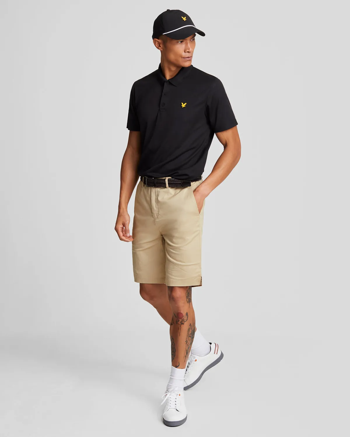 golf_stretch_chino_shorts_1.webp Lyle & Scott Golf | Kurze Hosen<Golf Stretch Chino Shorts Safari