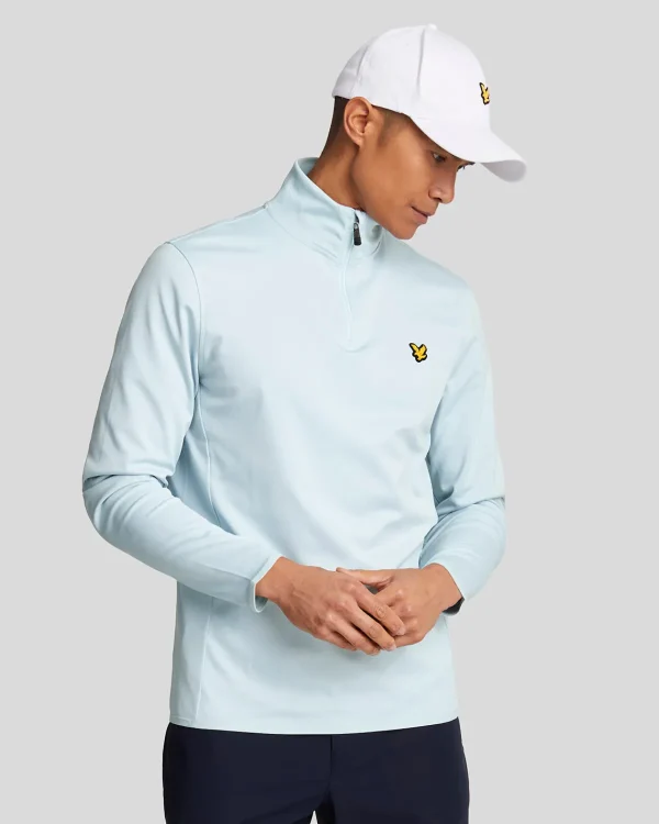 Lyle & Scott Golf | Pullover & Strickwaren<Golf Technical 1/4 Zip Midlayer ClubBlue