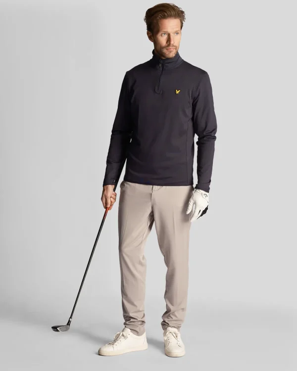 Lyle & Scott Golf | Pullover & Strickwaren<Golf Technical 1/4 Zip Midlayer DunkleMarine