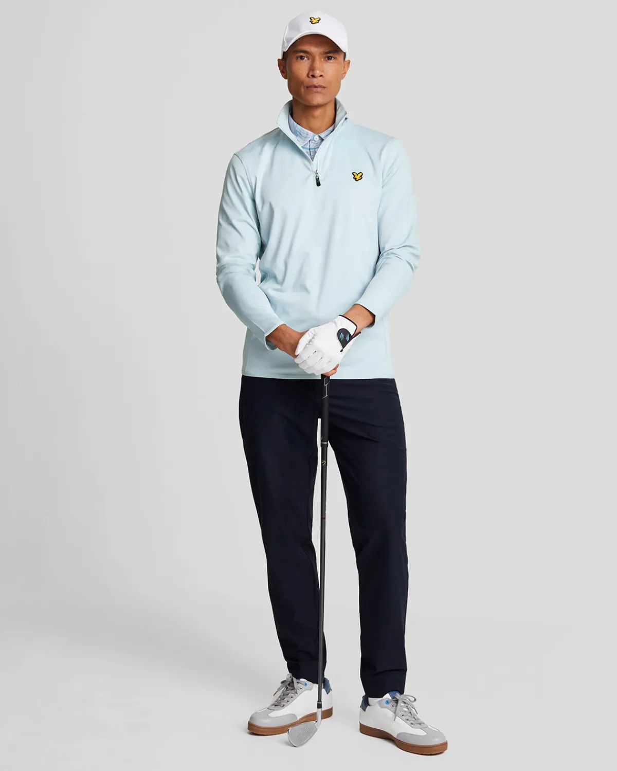 golf_technical__zip_midlayer_1-3.webp Lyle & Scott Golf | Pullover & Strickwaren<Golf Technical 1/4 Zip Midlayer ClubBlue