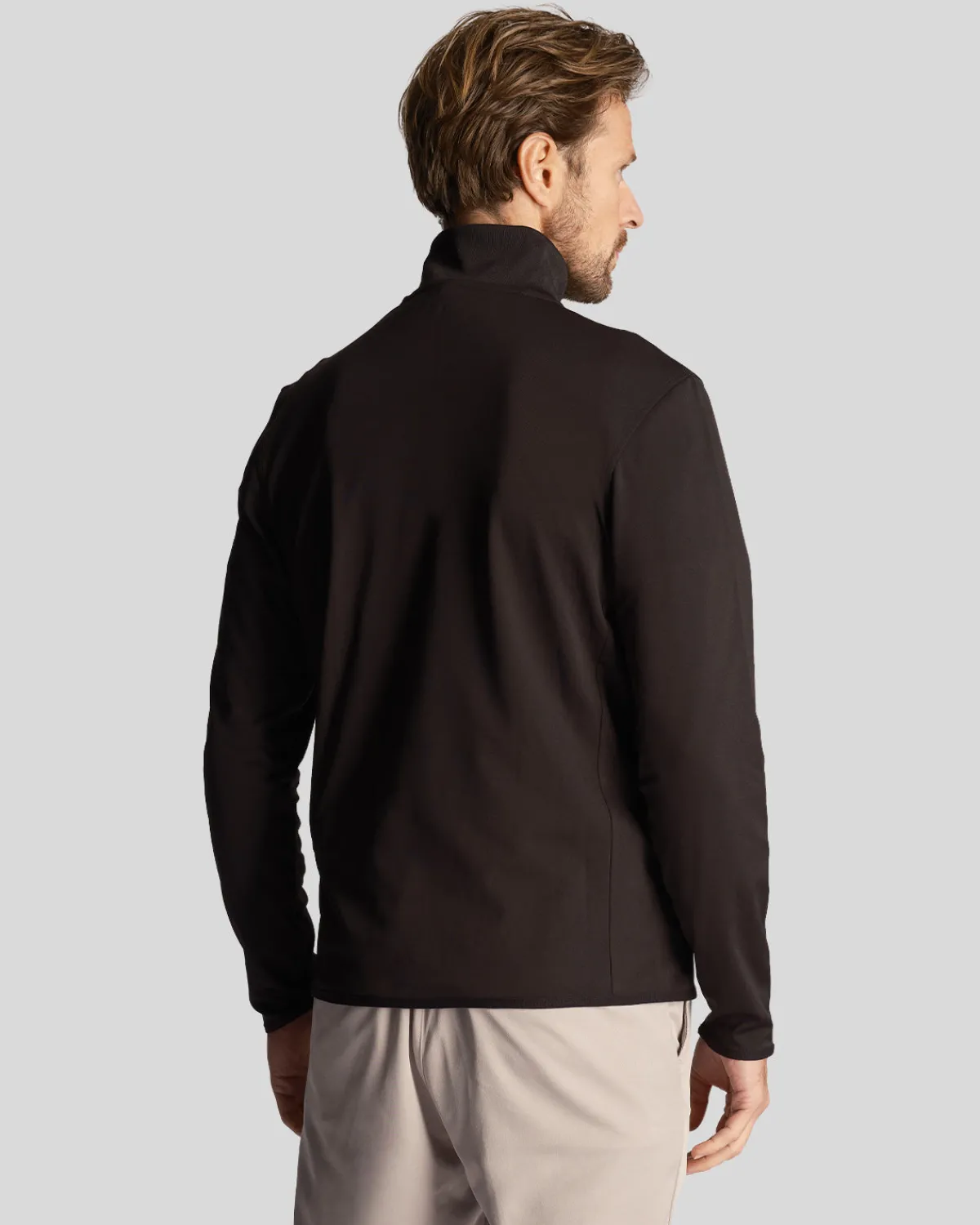 golf_technical__zip_midlayer_2-1.webp Lyle & Scott Golf | Pullover & Strickwaren<Golf Technical 1/4 Zip Midlayer Pechschwarz