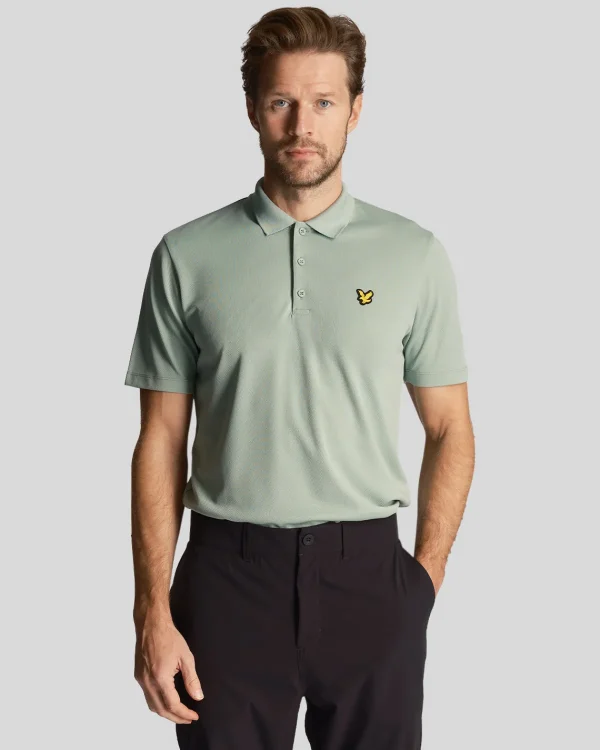 Lyle & Scott Golf<Golf Technisches Polohemd Aceblaugrün