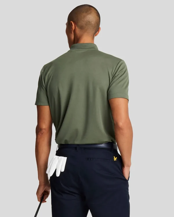 Lyle & Scott Golf<Golf Technisches Polohemd Kaktusgrün
