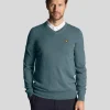 Lyle & Scott Golf | Pullover & Strickwaren<Golf V-Ausschnitt Pullover Eisenblau