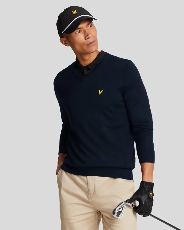 Lyle & Scott Golf<Golf V-Ausschnitt Pullover DunkleMarine