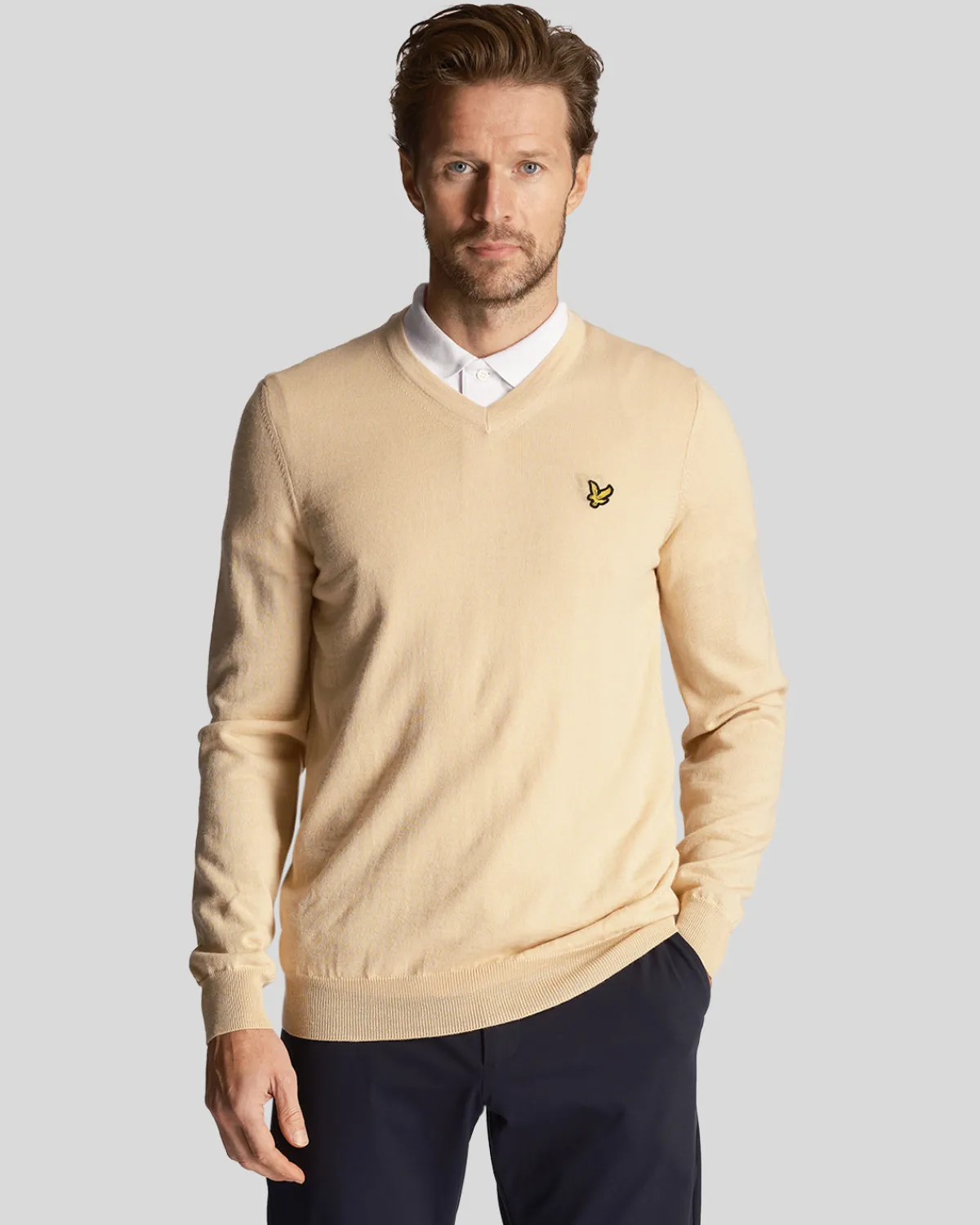 golf_vausschnitt_pullover_0.webp Lyle & Scott Golf<Golf V-Ausschnitt Pullover Sanddüne