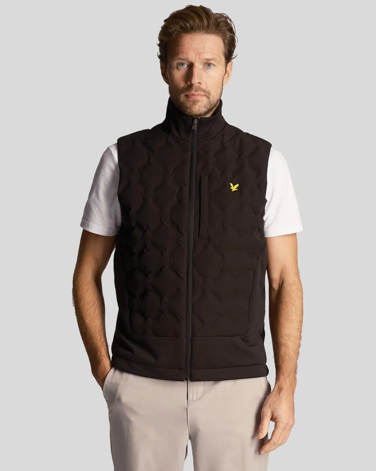 golf_welded_check_fleece_gilet_0.webp Lyle & Scott Golf<Golf Welded Check Fleece Gilet Pechschwarz