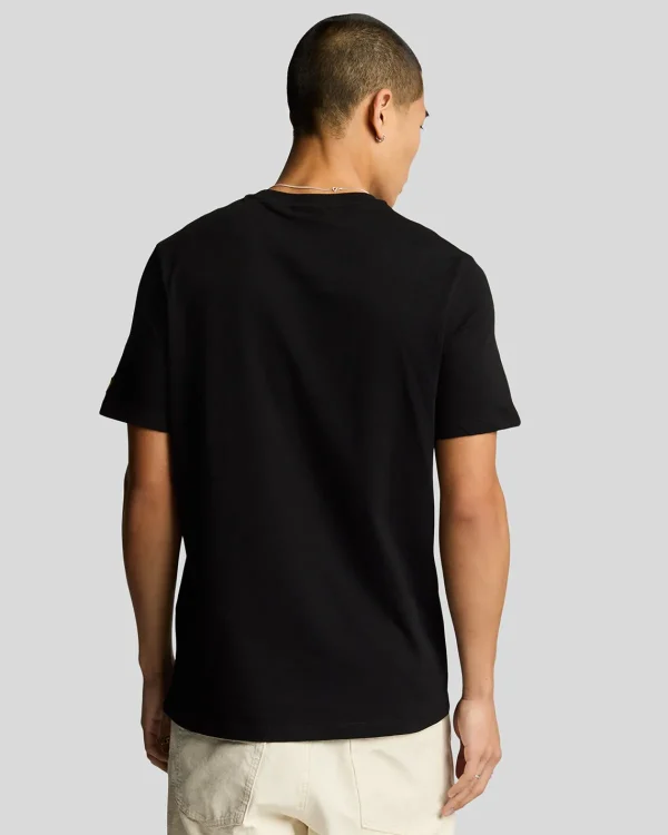 Lyle & Scott Vermächtnis | T-shirts<Gummiertes Grafik T-Shirt JetBlack
