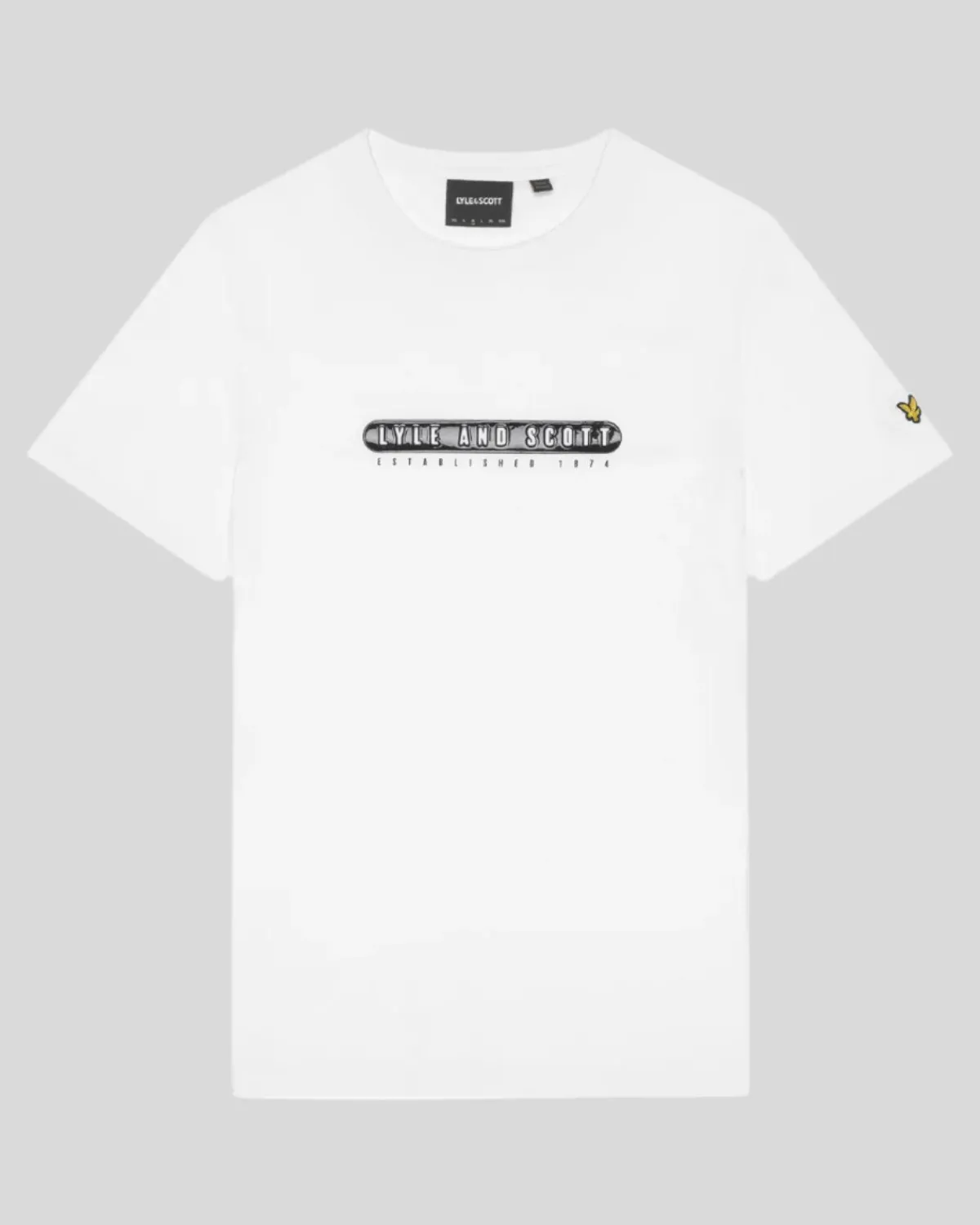 gummiertes_grafik_tshirt_4.webp Lyle & Scott Vermächtnis | T-shirts<Gummiertes Grafik T-Shirt White