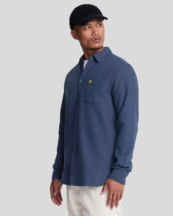Lyle & Scott Hemden<Hemd mit Korbgeflecht Navy
