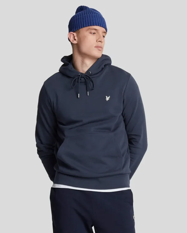 Lyle & Scott Reframed | Kapuzenpullover<Hochwertiger French Terry Hoodie mit diagonaler Webart MidnightNavy