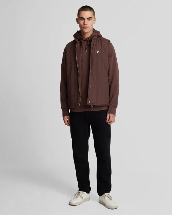 Lyle & Scott Reframed | Kapuzenpullover<Hochwertiger French Terry Hoodie mit diagonaler Webart RubberRed