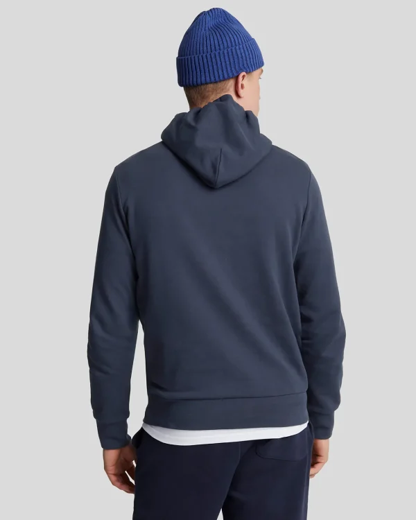 Lyle & Scott Reframed | Kapuzenpullover<Hochwertiger French Terry Hoodie mit diagonaler Webart MidnightNavy