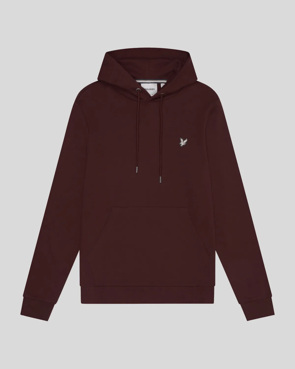 hochwertiger_french_terry_hoodie_mit_diagonaler_webart_4-2.webp Lyle & Scott Reframed | Kapuzenpullover<Hochwertiger French Terry Hoodie mit diagonaler Webart RubberRed