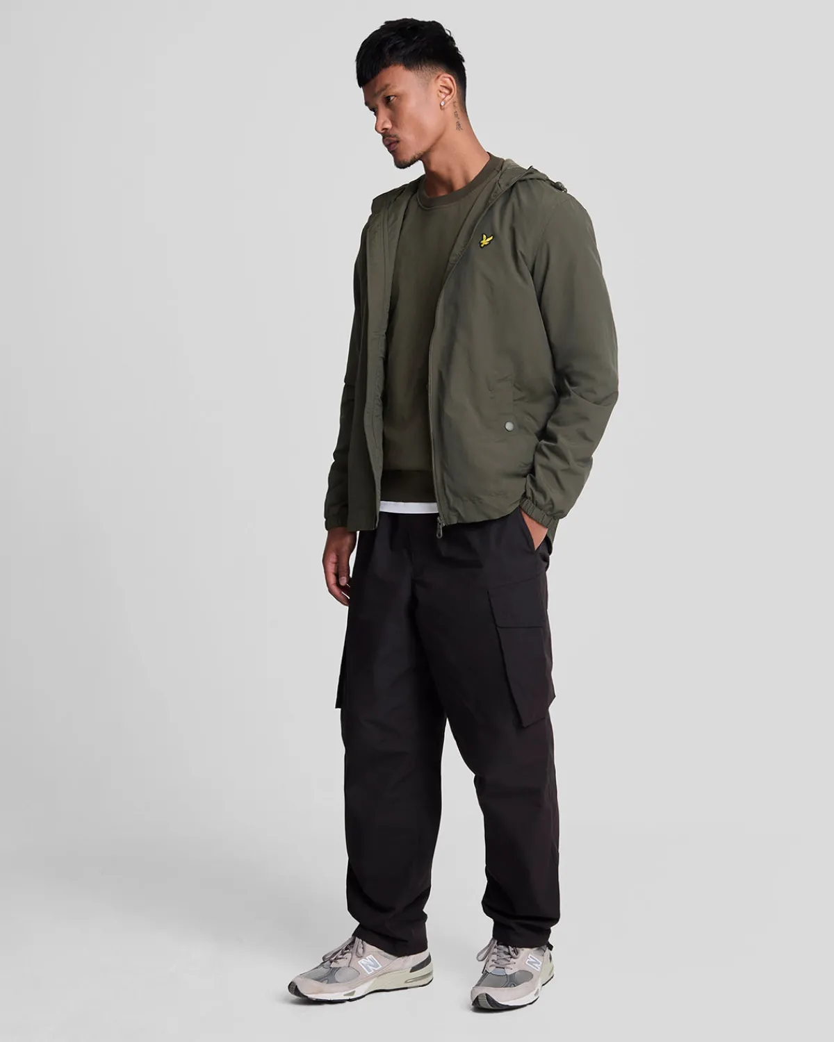hybrid_sweatshirt_1.webp Lyle & Scott Vermächtnis | Sweatshirts<Hybrid Sweatshirt Olive