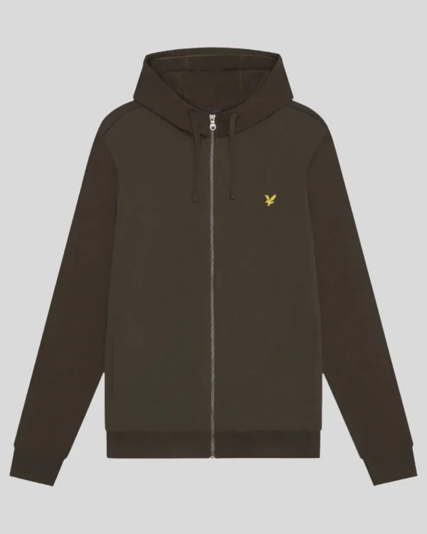 Lyle & Scott Kapuzenpullover<Hybrid Zip Hoodie Olive