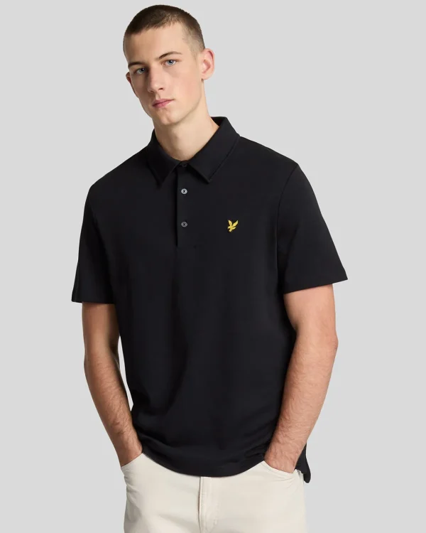 Lyle & Scott Vermächtnis | Polohemden<Interlock Polohemd JetBlack