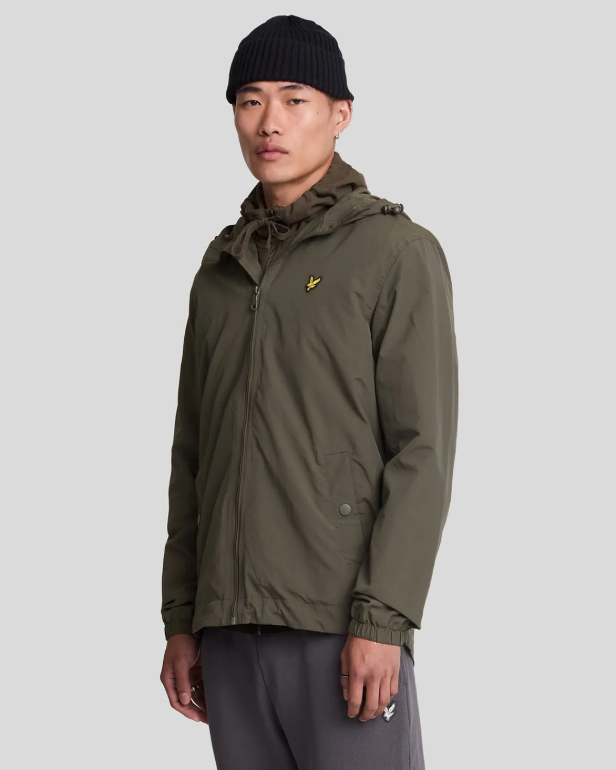 jacke_mit_kapuze_und_reiverschluss_0-2.webp Lyle & Scott Mäntel & Jacken<Jacke mit Kapuze und Reißverschluss Olive