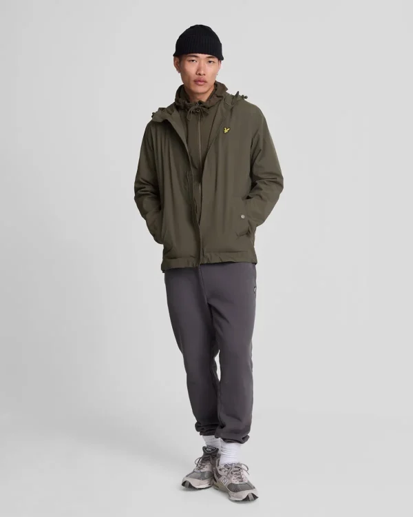 Lyle & Scott Mäntel & Jacken<Jacke mit Kapuze und Reißverschluss Olive