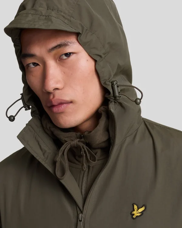 Lyle & Scott Mäntel & Jacken<Jacke mit Kapuze und Reißverschluss Olive