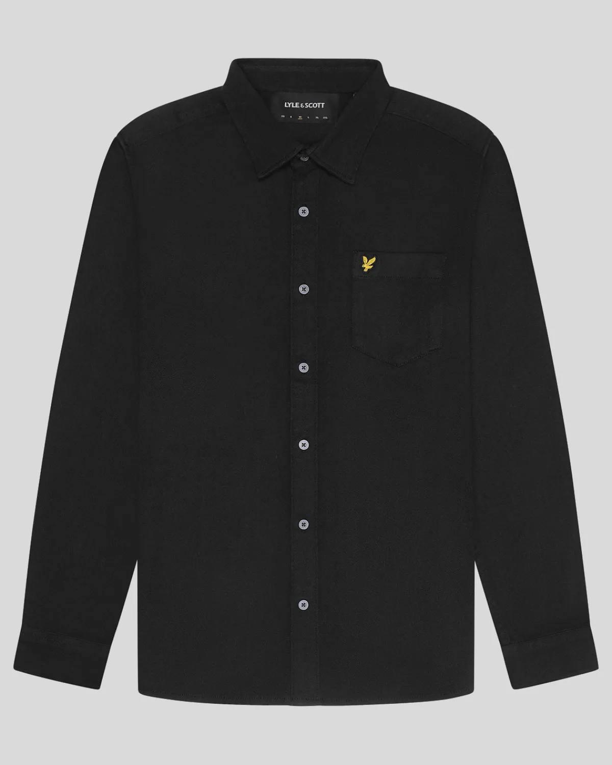 kammgarn_twil_shirt_0.webp Lyle & Scott Groß & Groß | Übergrößen<Kammgarn Twil Shirt JetBlack